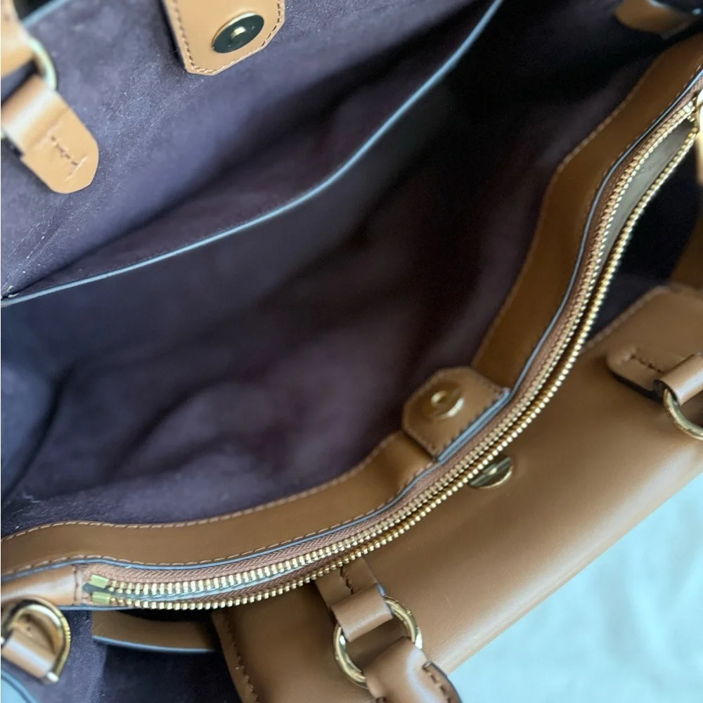 NWT Michael Kors Hamilton Legacy Large Belted Satchel - Picture 13 of 16